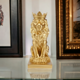 statue roi lion couronne