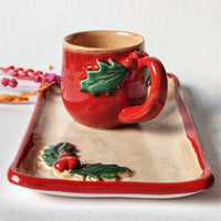 tasse rouge ceramique