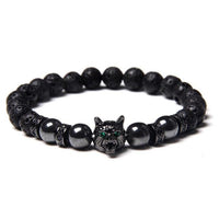 bracelet loup noir