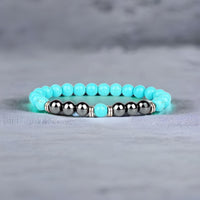 Bracelet unisexe en onyx turquoise 